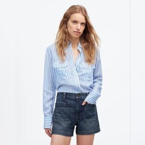 Madewell Women's The Denim Emmett Short: Patch Pocket Edition